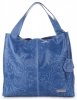 GEANȚĂ DIN PIELE shopper bag Vittoria Gotti denim V5